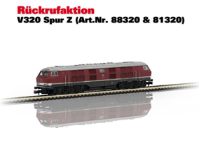 Terugroepactie V320 Spoor Z