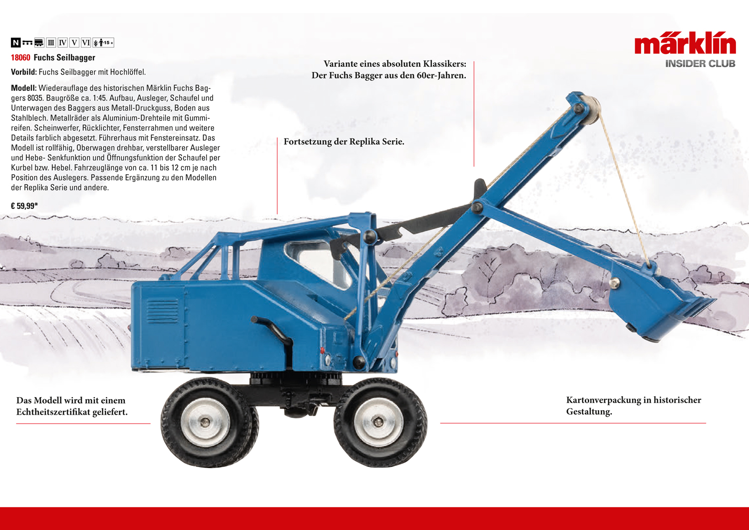 Prospekt Replika-Modell 18060